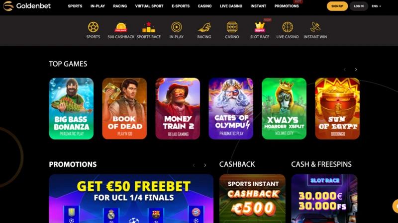 Goldenbet Homepage